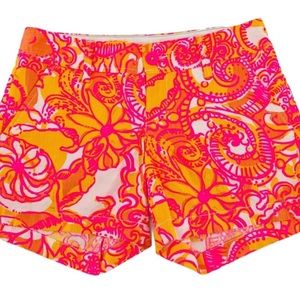 Lilly Pulitzer Callahan Shorts in Sea and Be Seen Pink/Orange